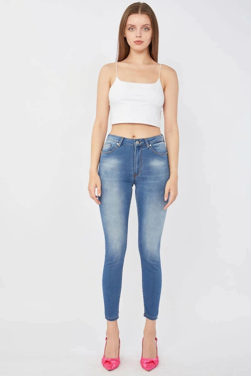 Pantallona Banny Jeans për femra, blu