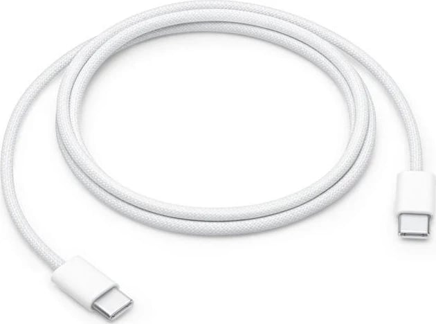 Kabllo Apple USB-C në USB-C 60W, 1.0m, e bardhë