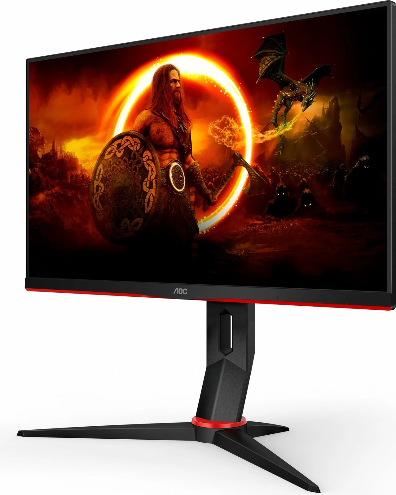 Monitor gaming AOC Q24G2A/BK, 23.8", 2560 x 1440 pixels, Quad HD, LCD, 165Hz, 1ms, i zi, i kuq