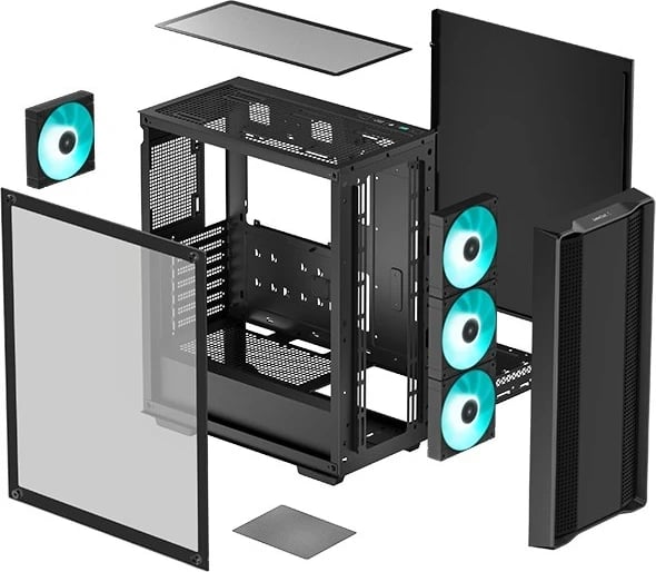 Kasë DEEPCOOL CC560 V2, e Zezë