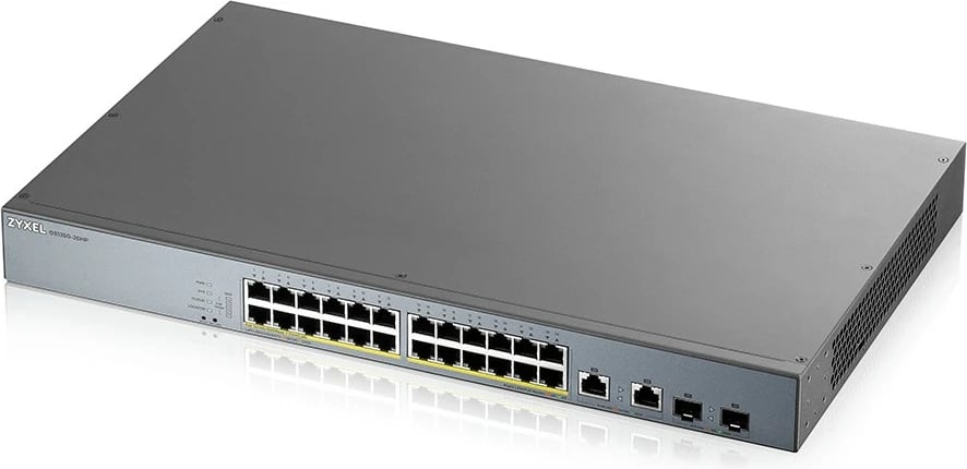 Switch Zyxel GS1350-26HP-EU0101F, Managed, L2, Gigabit Ethernet (10/100/1000), PoE, Rack mounting