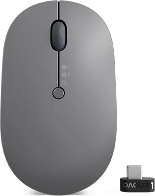 Maus Lenovo Go Multi-Device, Wireless + Bluetooth, 2400 DPI, Zi