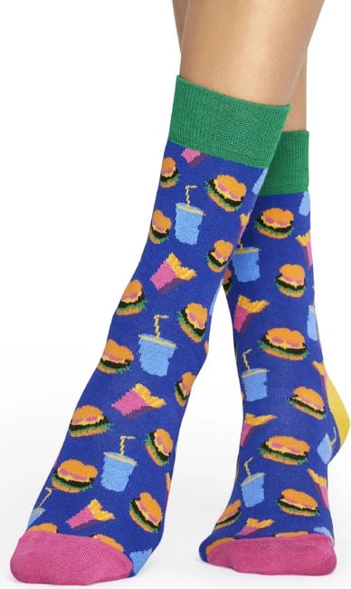 Çorape për meshkuj Happy Socks, të purpurta