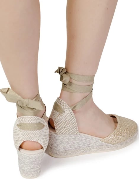 Sandale për femra Espadrilles, ari