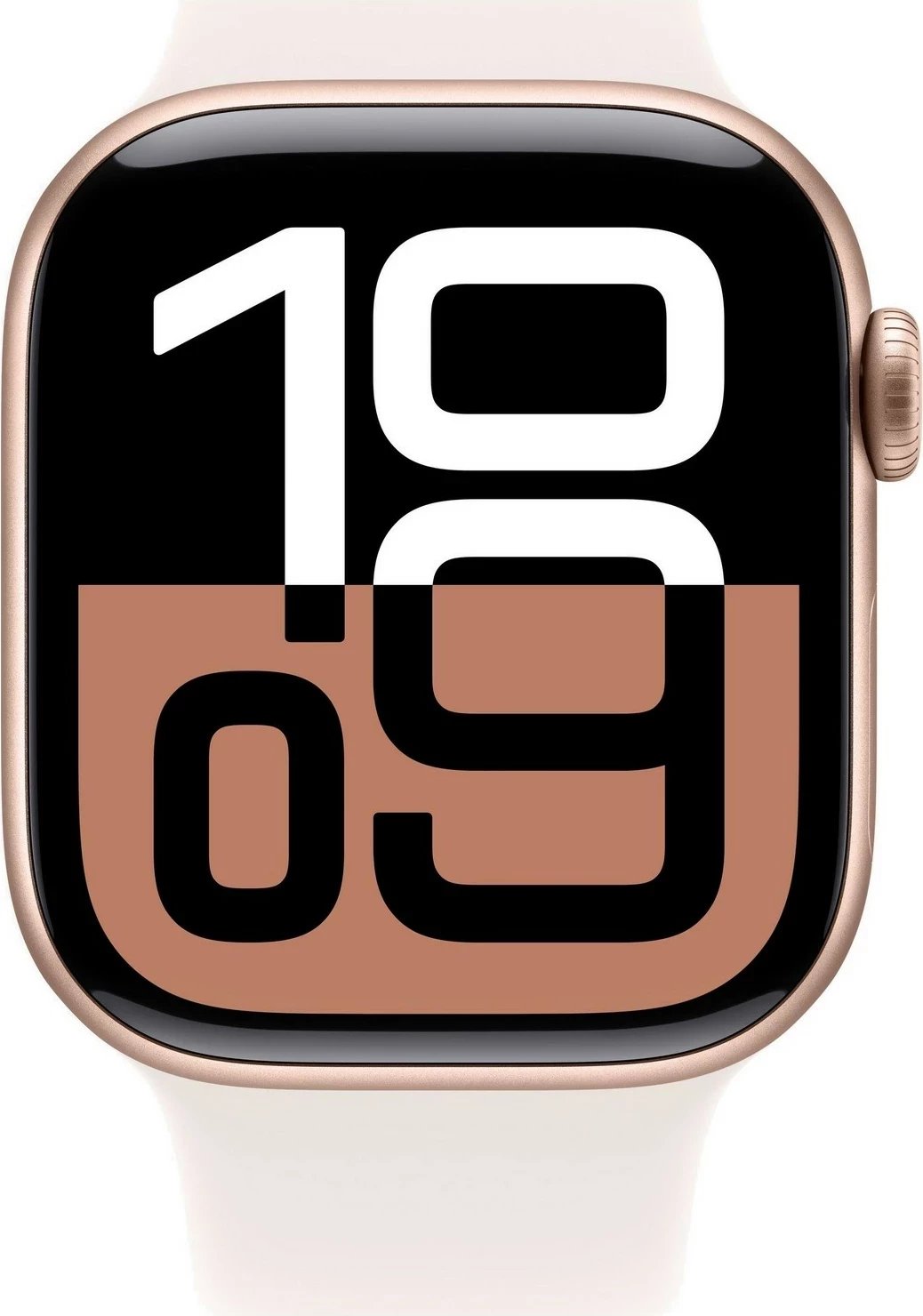 Smartwatch Apple Watch 10, GPS 46mm, Kasë alumini rozë, Rrip sportiv Light Blush