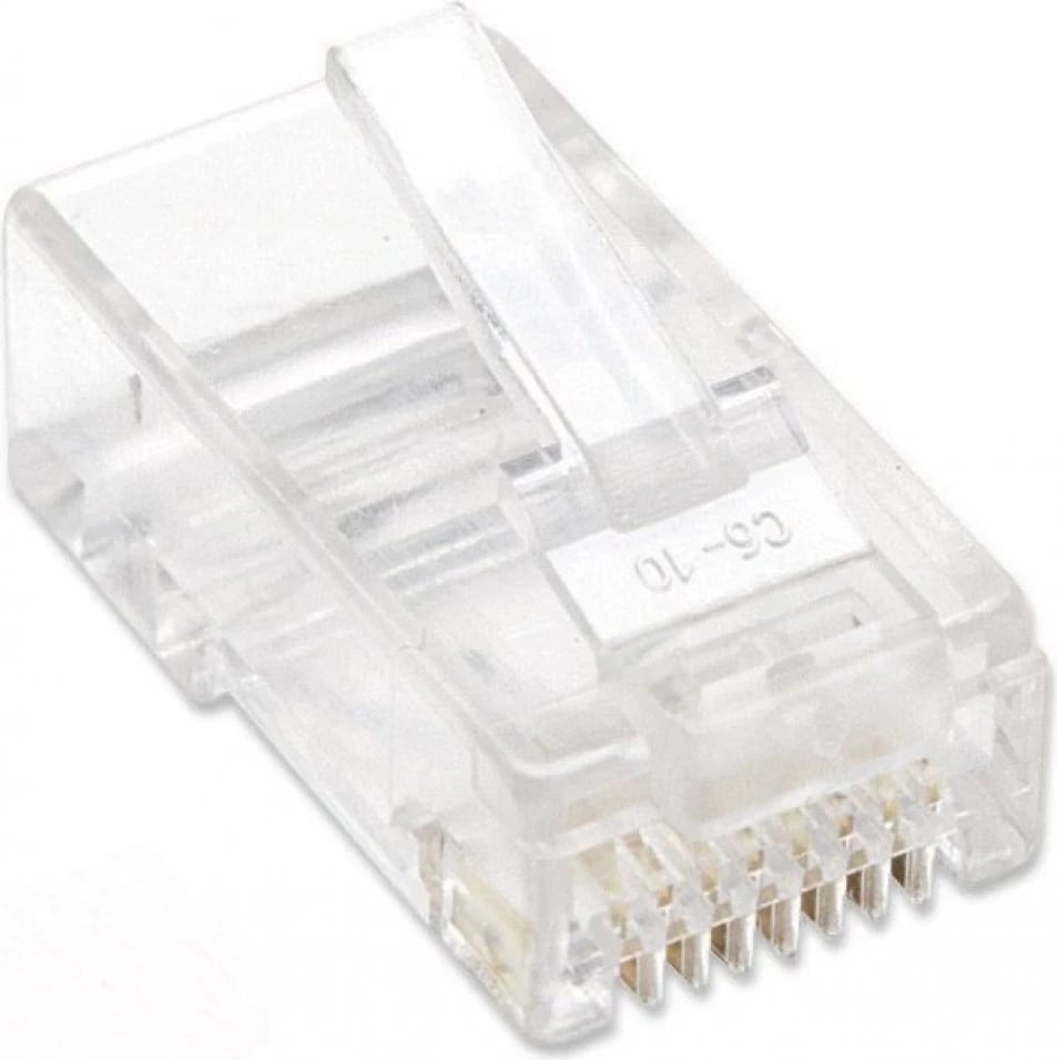 Adapter Techly 028894, RJ45 Cat6 UTP për kabëll të ngurtë, 100 copë, transparent