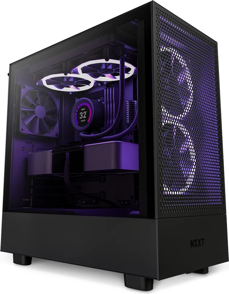 Kasë kompjuteri NZXT H5 Flow (CC-H51FB-01) - e zezë