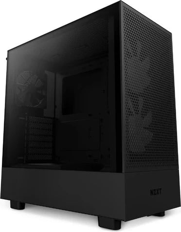 Kasë NZXT H5 Flow RGB, Midi Tower, pa furnizim, 1 x USB 3.1, 1 x USB-C 3.1, audio, e zezë