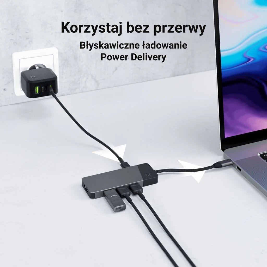 USB-C Hub Green Cell, Type-C. hiri