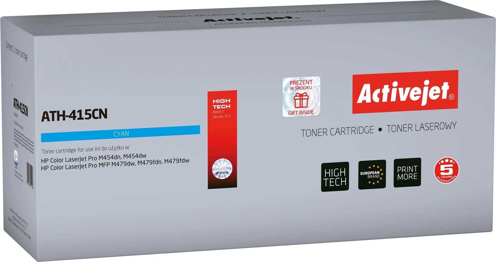 Toner zevendësues Activejet ATH-415CN për printer  HP 415A W2031A, supreme (me chip), i kaltër