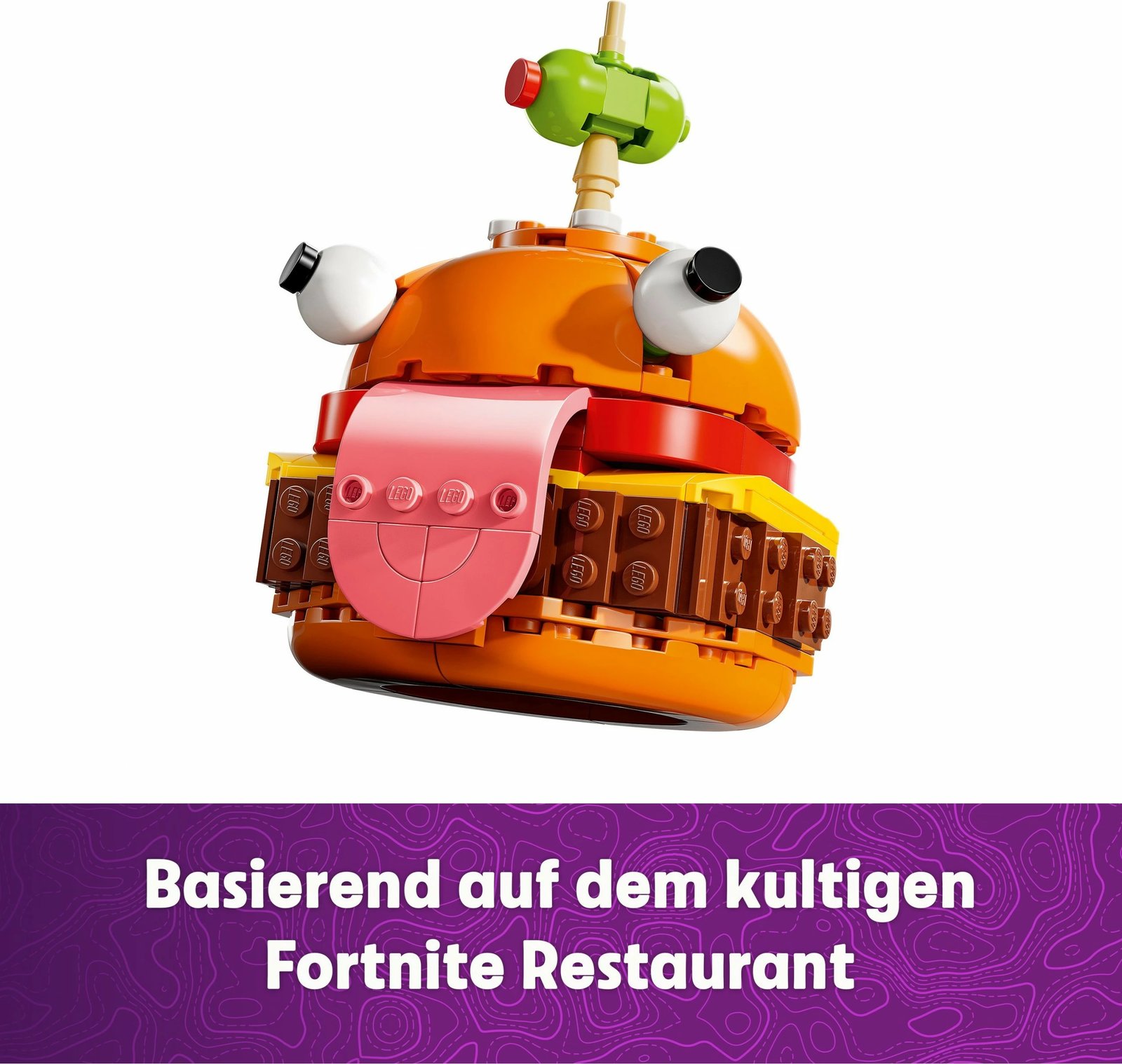 Set ndërtimi LEGO Fortnite Durrr Burger, 193 pjesë, plastikë, shumëngjyrësh