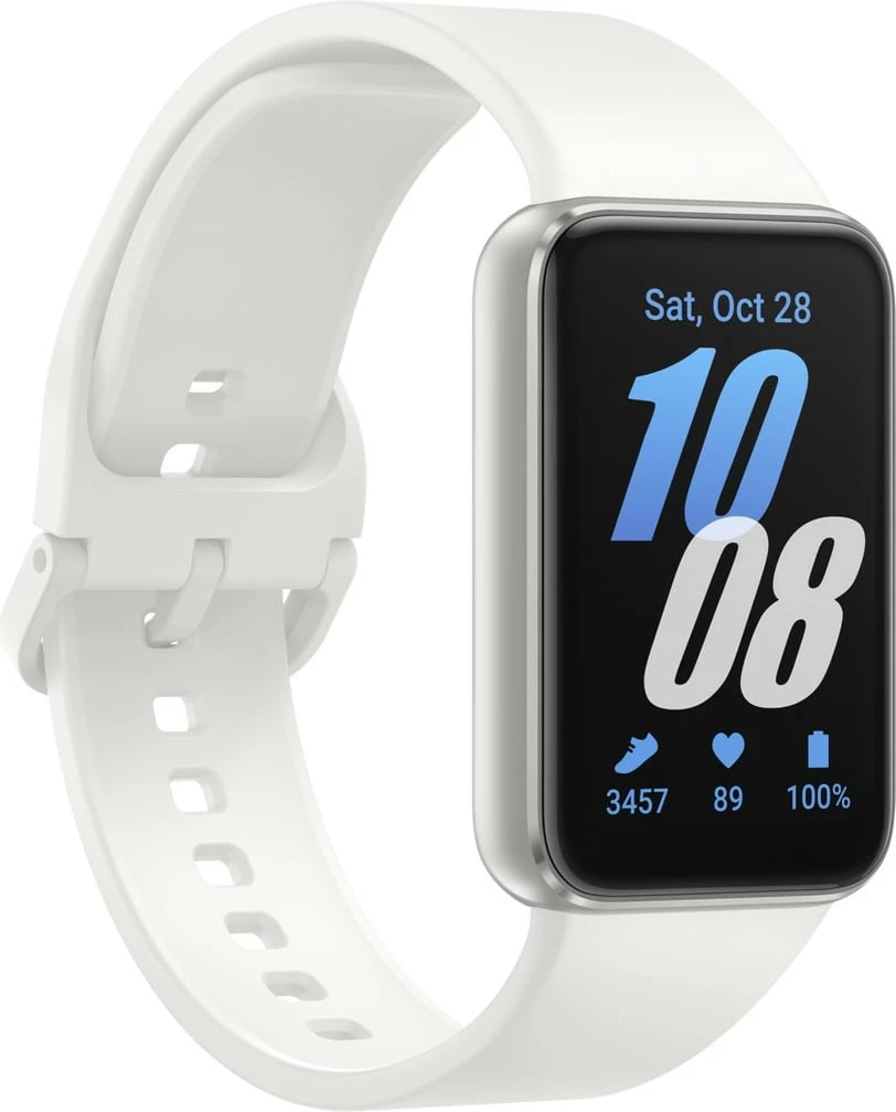 Smartwatch Samsung Galaxy Fit3, 4.06 cm (1.6"), AMOLED, Touchscreen, 0.256 GB, e bardhë