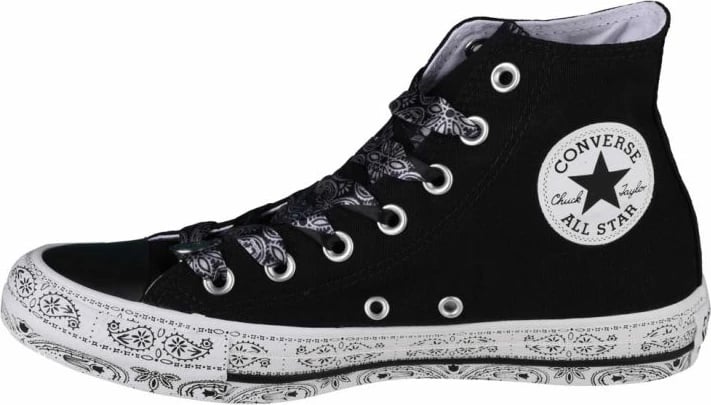 Atlete të larta për femra Converse X Miley Cyrus Chuck Taylor All Star, të zeza