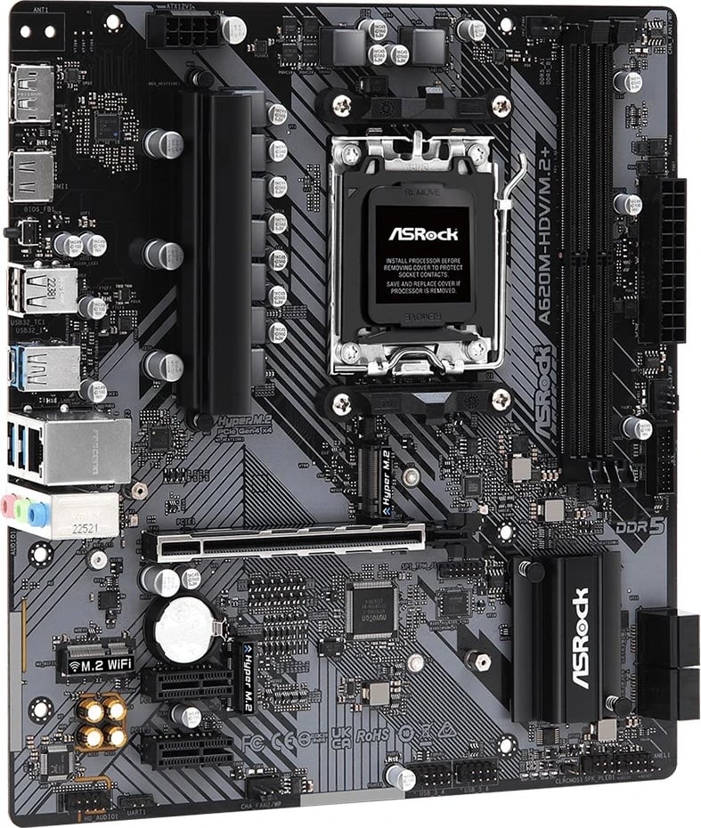 Pllakë amë Asrock A620M-HDV/M.2+ AMD A620, Socket AM5, micro ATX