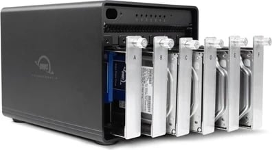 Kasë RAID OWC ThunderBay 8 me 8xSSD/HDD dhe 2xThunderbolt 3, e zezë