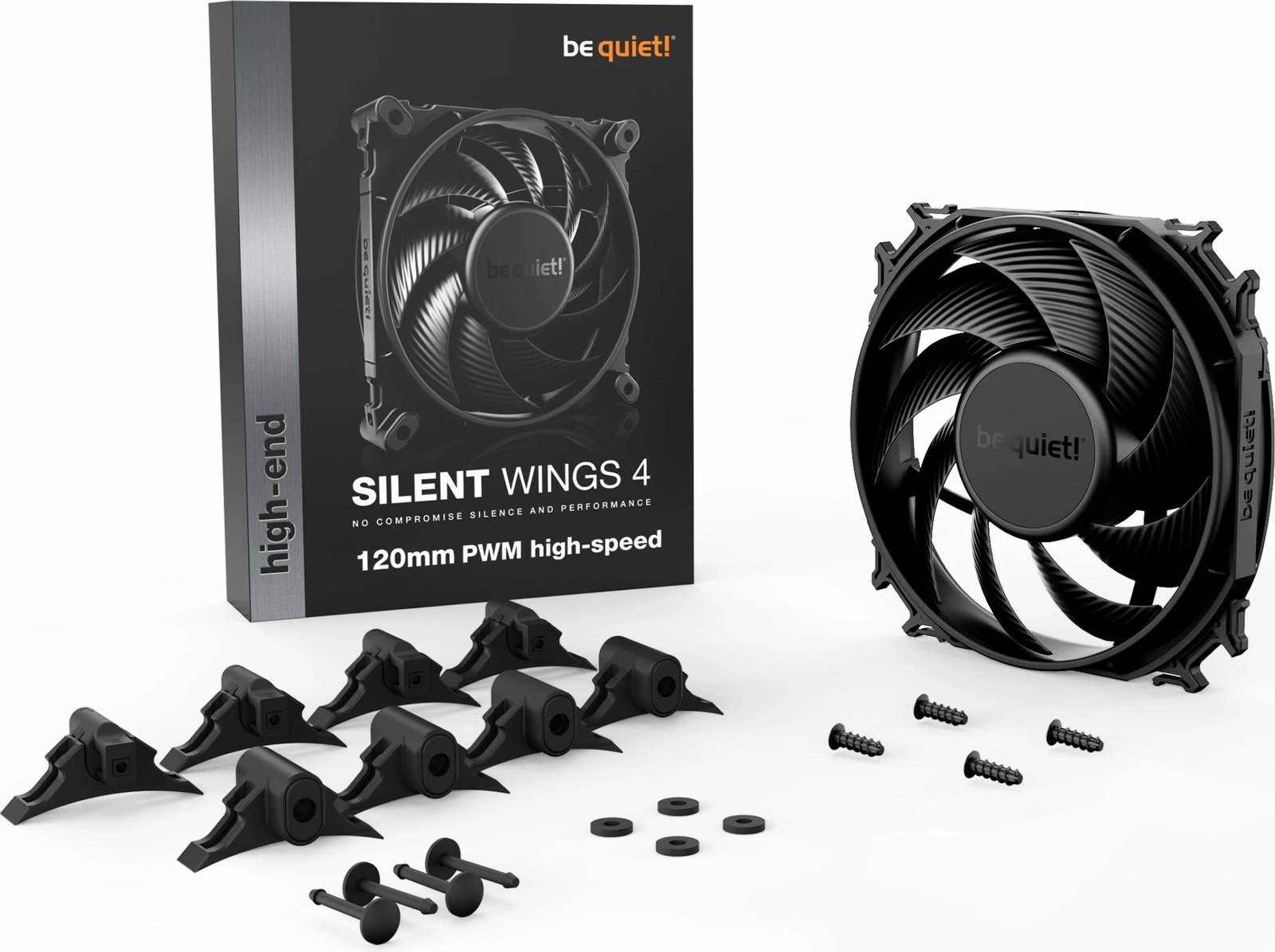 Ventilator Be Quiet! SILENT WINGS 4, 120mm PWM high-speed, 2500 RPM, i zi