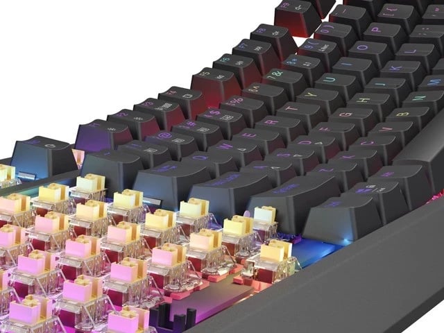 Tastaturë mekanike Genesis Thor 230 TKL, RGB, Outemu Panda, e zezë