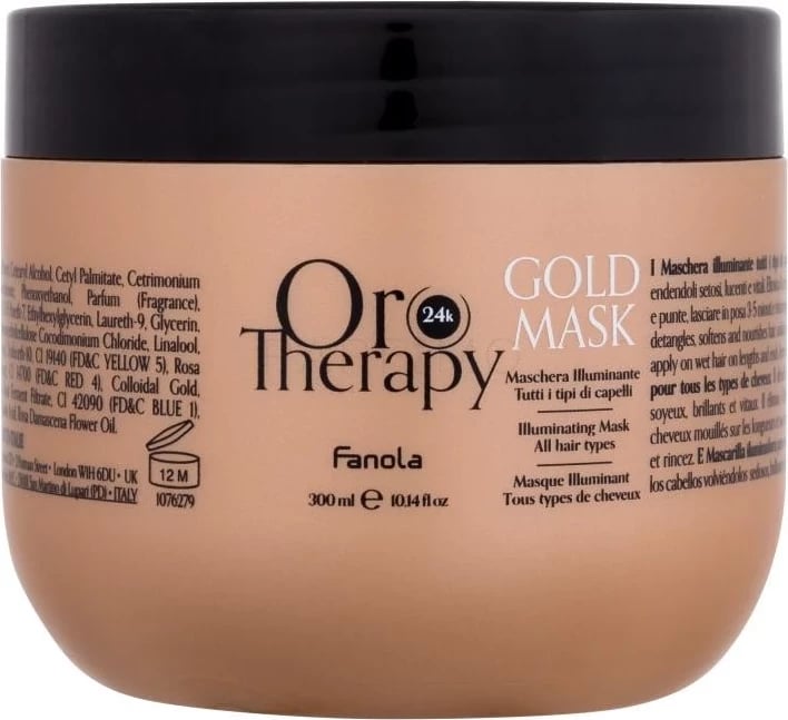 Maskë për flokë Fanola Oro Therapy Gold Mask, 300 ml