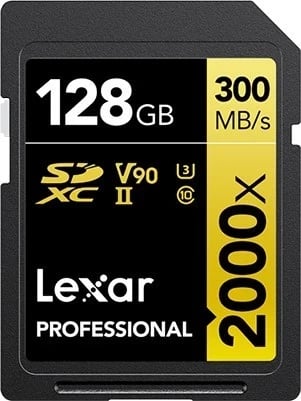 Kartë kujtese Lexar Professional 2000x SDXC, 128GB, UHS-II U3 (260/300 MB/s)