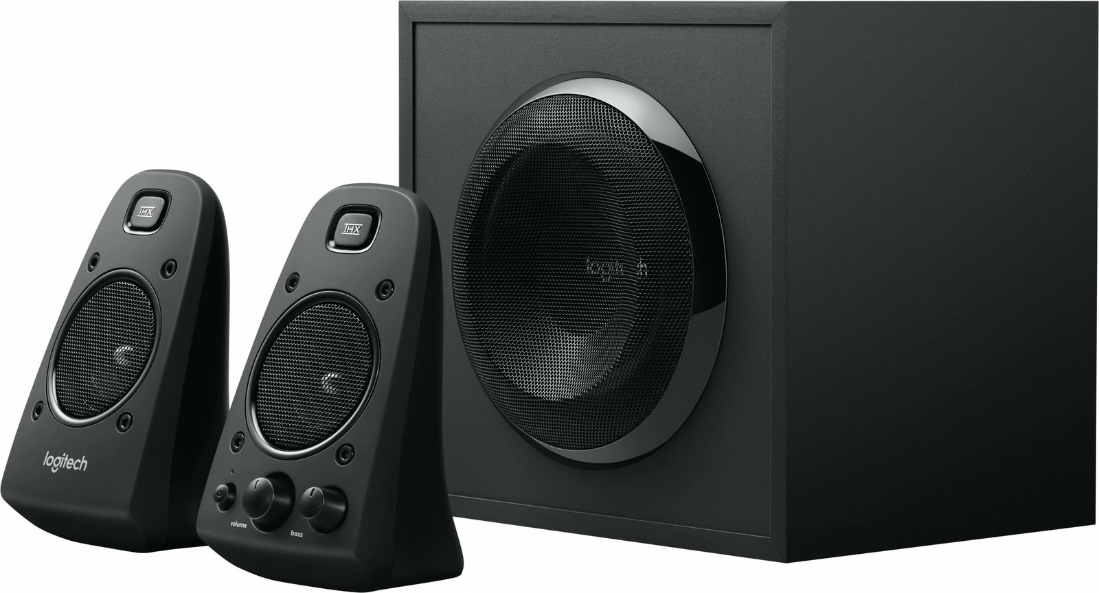 Sistem zërimi Logitech Z623, 2.1 kanale, 200 W, Universal, i zi, 400 W, Rotary