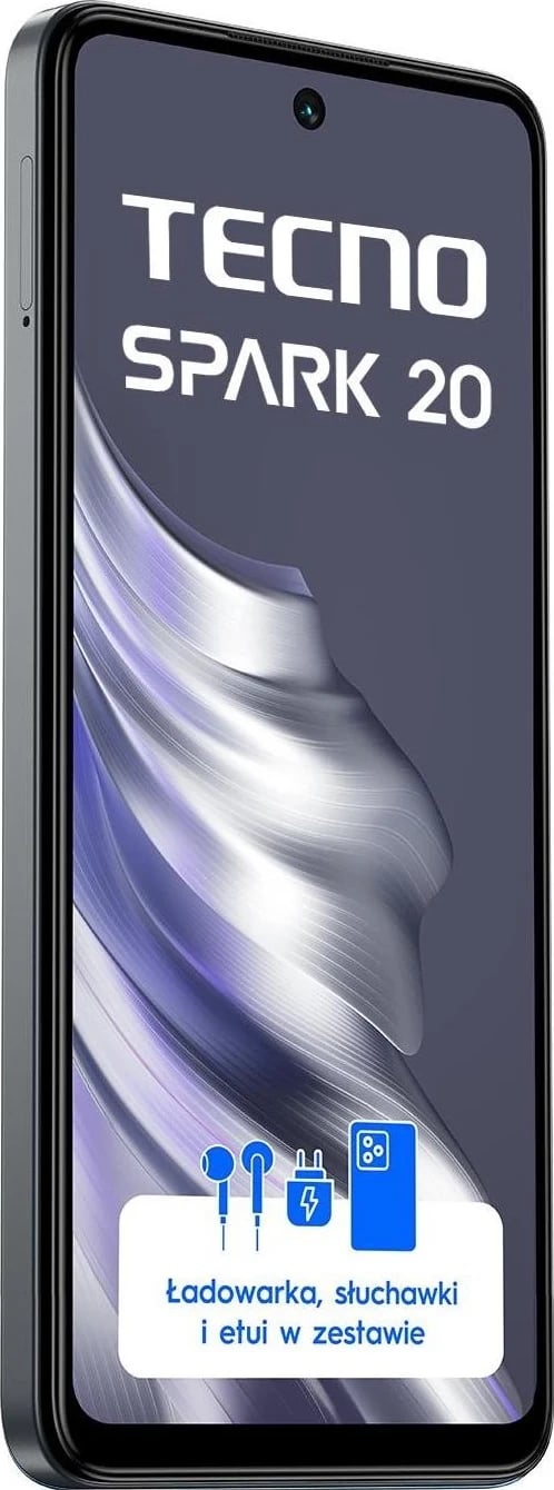 Smartphone TECNO SPARK 20, 8/256GB, Ngjyra e Zezë Gravitacionale