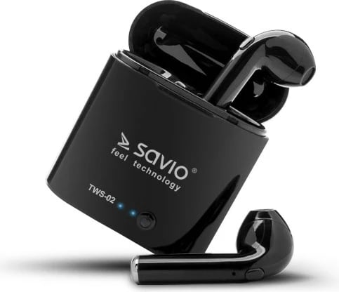 Kufje me bluetooth Savio TWS-02, e zezë