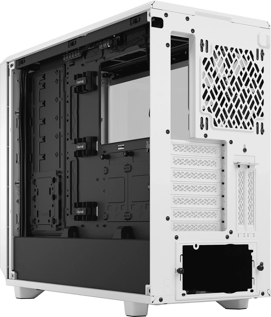 Kasë Fractal Design Meshify 2 TG Clear Tint, Midi Tower, e bardhë