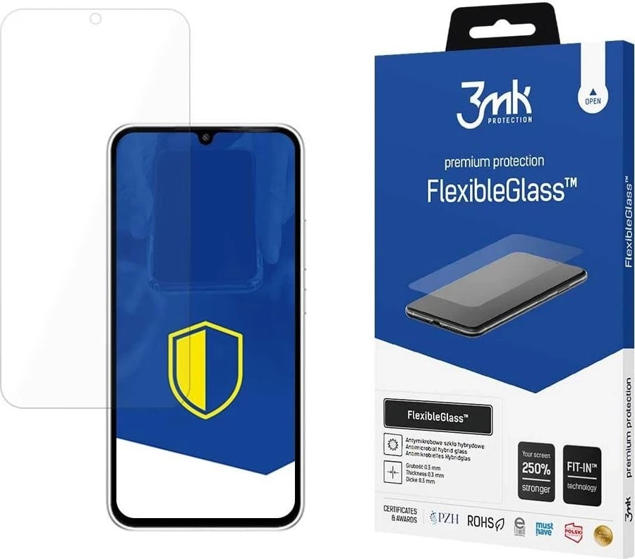 Mbështjellës xhami fleksibil 3MK Samsung Galaxy A35/A55 5G, transparent