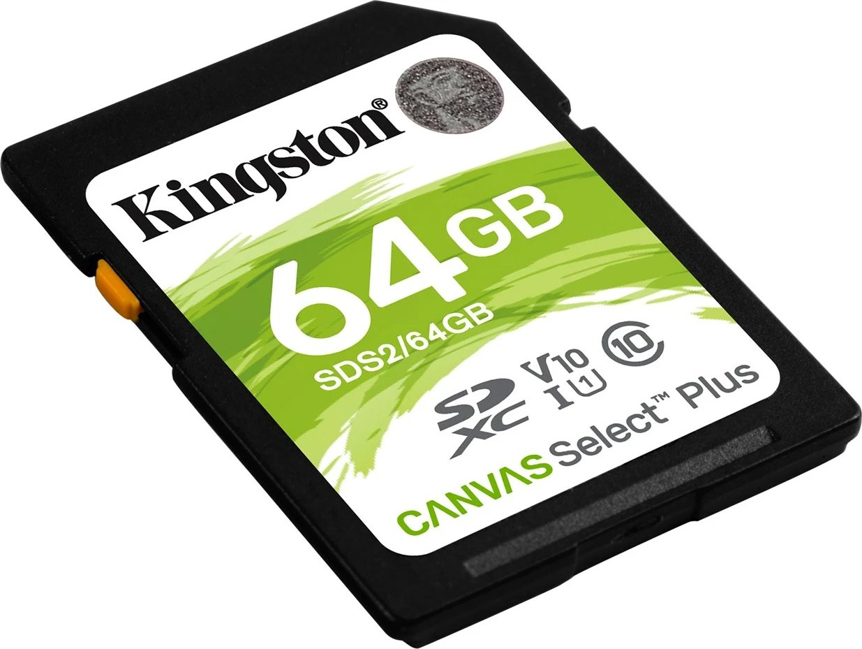 Kartë SD, Kingston Canvas Selec Plus,  64 GB, C10