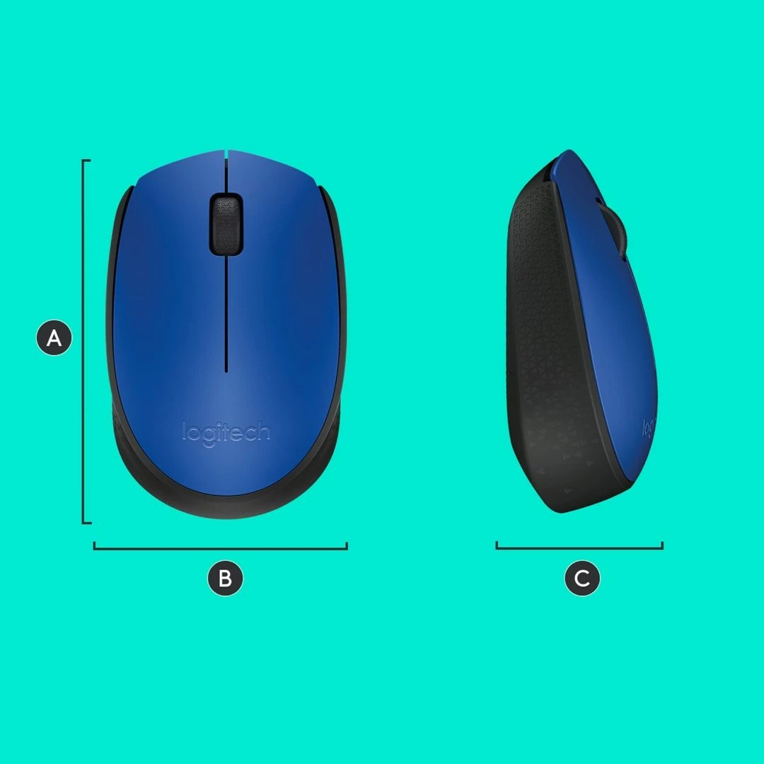 Maus pa tel Logitech M170, blu