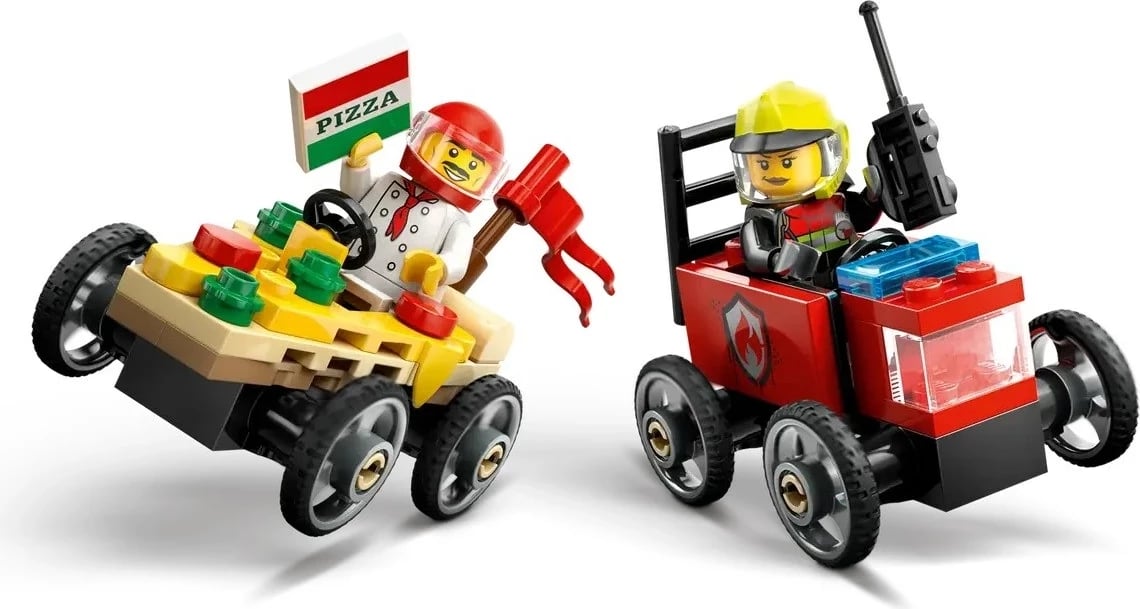 Set LEGO City 60458 Pizza vs. Fire Truck