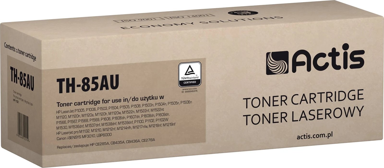 Toner universal ACTIS për printerat HP, i zi