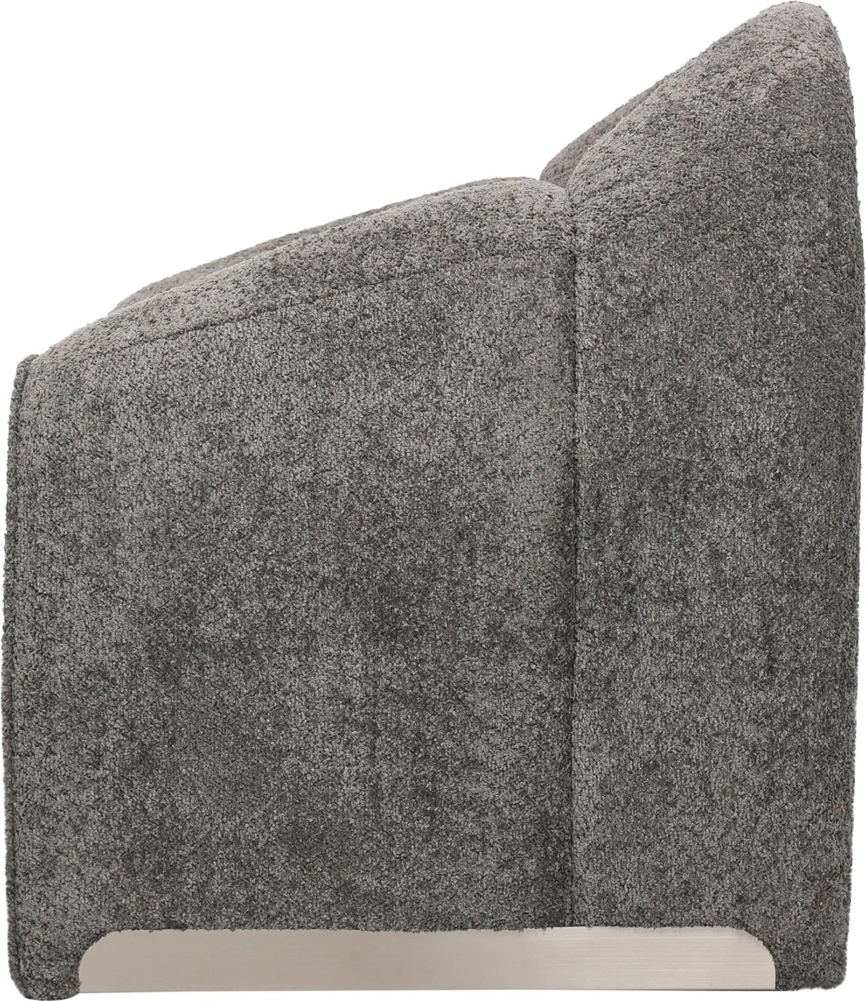 Karrige SPINER FH9599.01, pëlhurë boucle gri, 81x64x74H cm