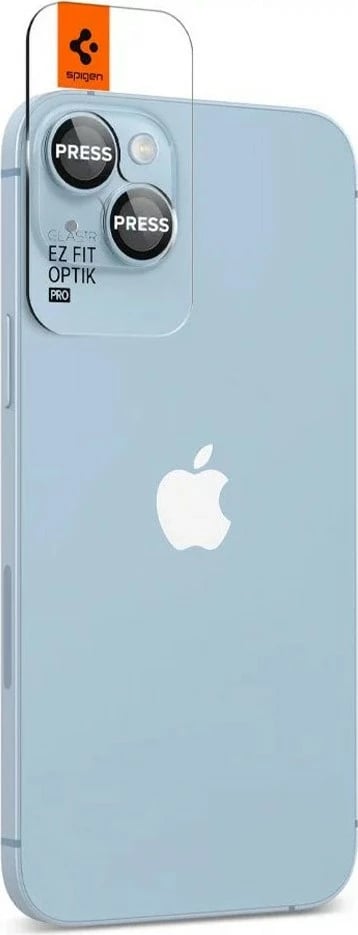 Lente mbrojtese xhami Spigen për celular Apple iPhone 15/14 Pro, Max, 2 copë, transparente