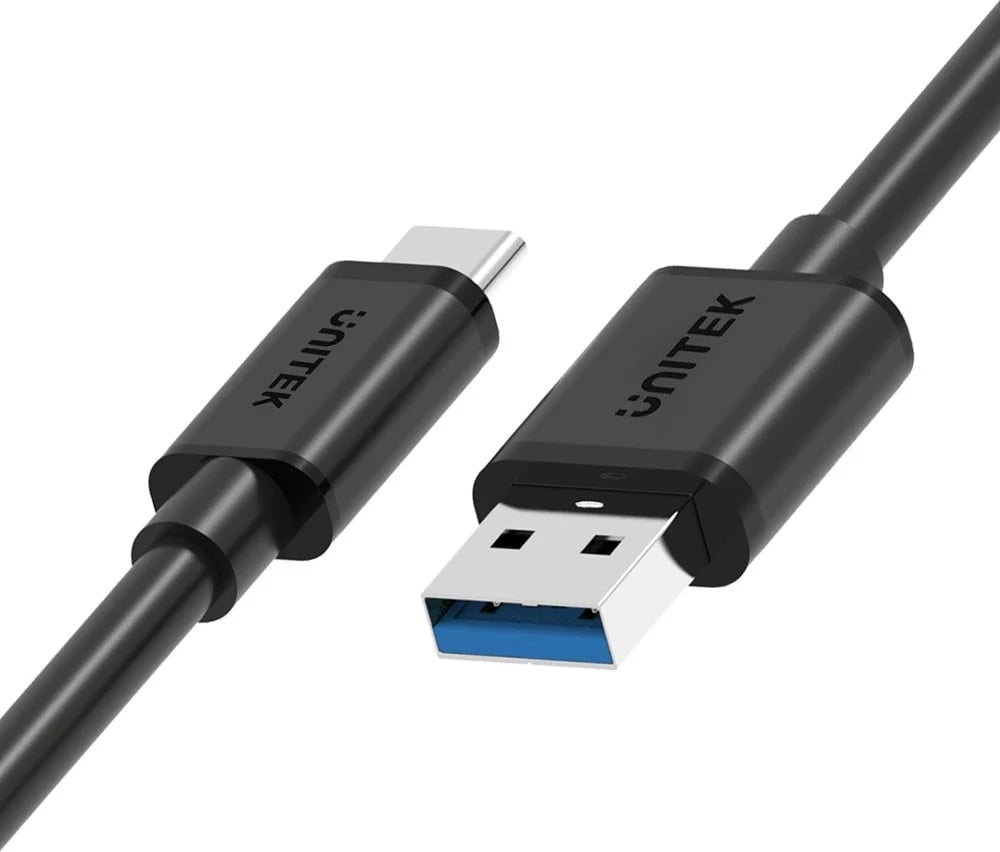 Kabllo Unitek USB-C, 1m, e zezë