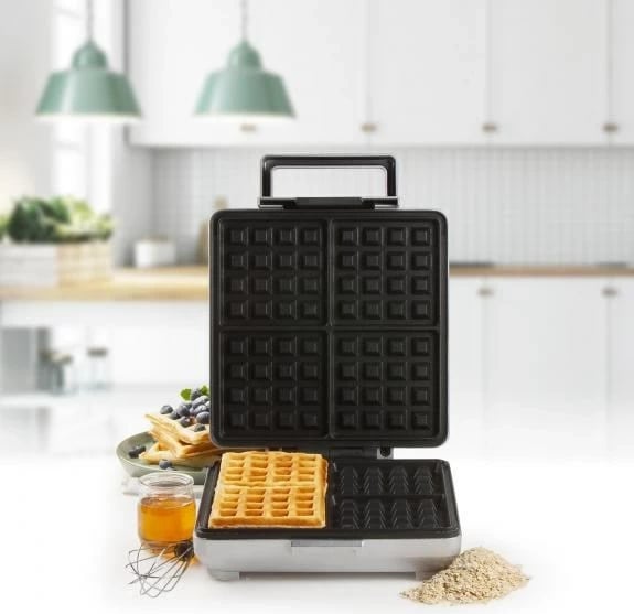 Hekur për waffle Domo DO9250W, 4 waffle, Bardhë