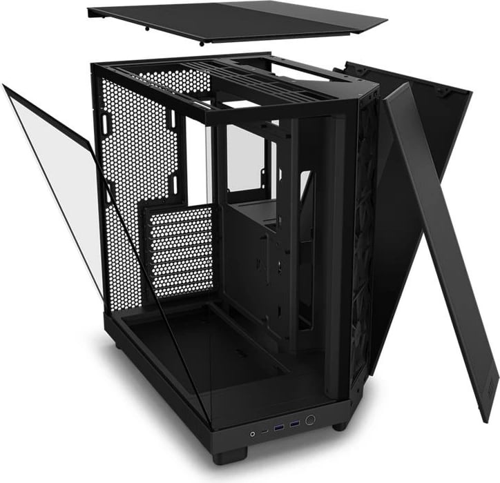 Kasë kompjuteri NZXT H6 Flow (CC-H61FB-01) - e zezë