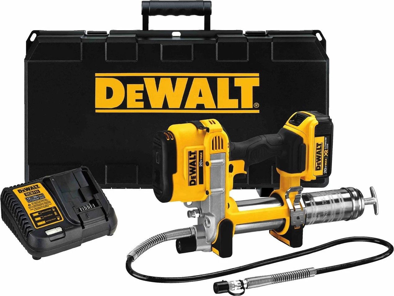 Pistoletë vajosjeje me bateri DeWalt DCGG571M1