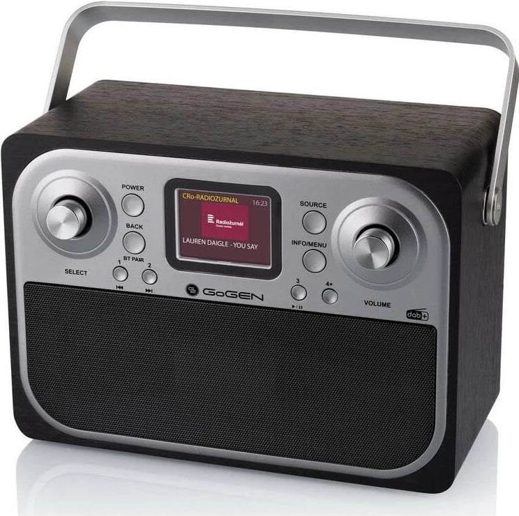 Radio GoGEN DAB 700 BTCB, Bluetooth, DAB+, ngjyrë argjend e zezë