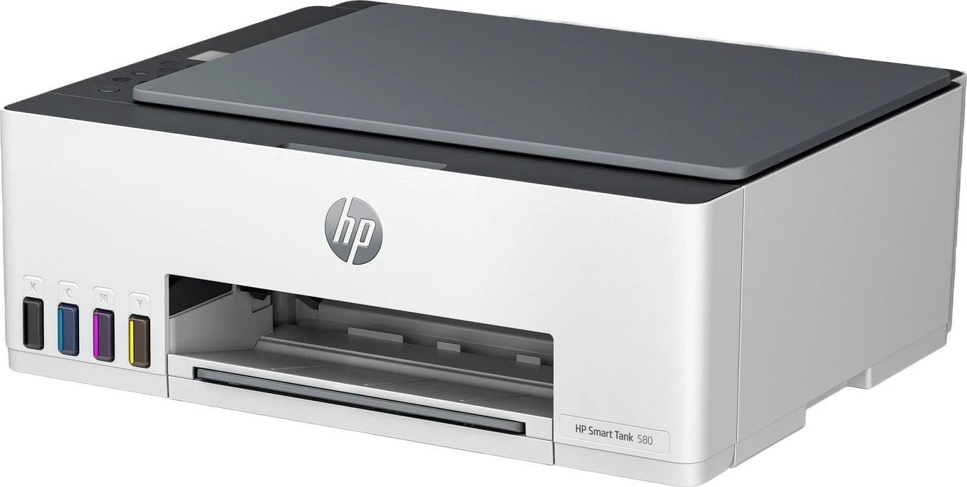  Printer Gjithë-në-Një, HP Smart Tank 580, i bardhë