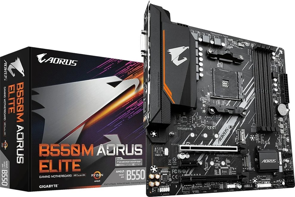 Pllakë amë Gigabyte B550M AORUS ELITE Socket AM4 micro ATX AMD B550