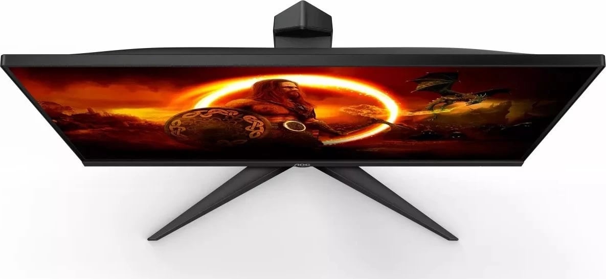 Monitor për lojëra AOC Q24G2A/BK, 23.8", IPS, QHD, 165 Hz, DisplayPort, HDMI 2.0, me ngjyrë të zeza dhe të kuqe