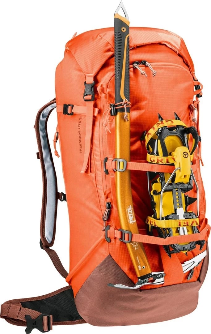 Çantë shpine Deuter Freescape Lite 26 l, për ski, Portokalli