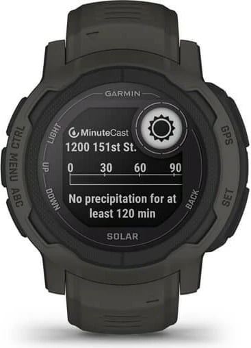 Smartwatch Garmin Instinct 2 Solar, 2.29 cm (0.9"), MIP, GPS, Graphite