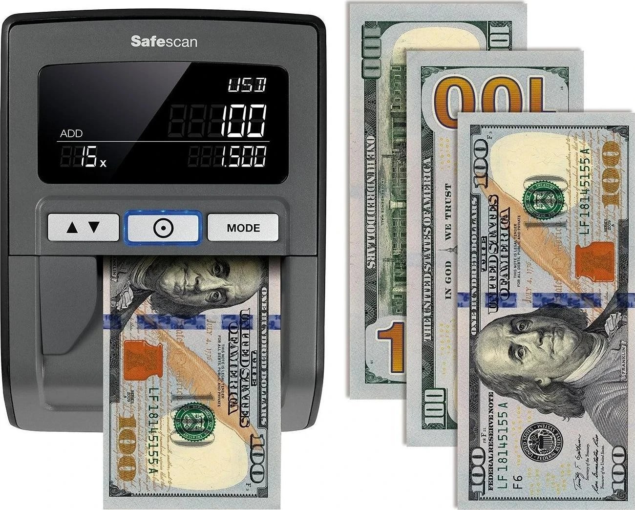 Verifikues banknotash Safescan 185-S, LCD, i zi