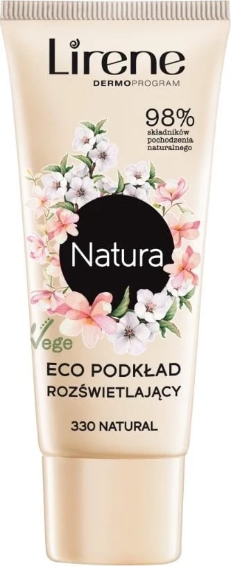 Pudër ndriçuese Lirene Natura Eco 330 Natyral, 30ml