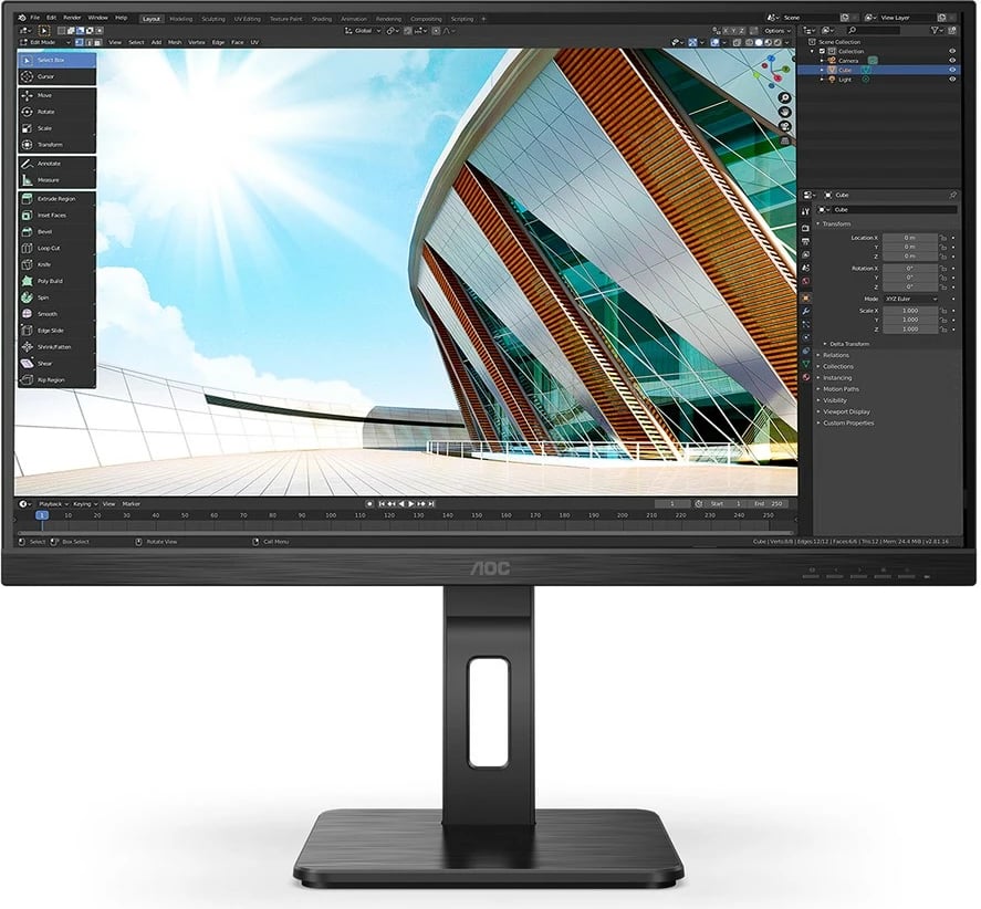 Monitor AOC Q27P2Q, 27", Quad HD, i zi