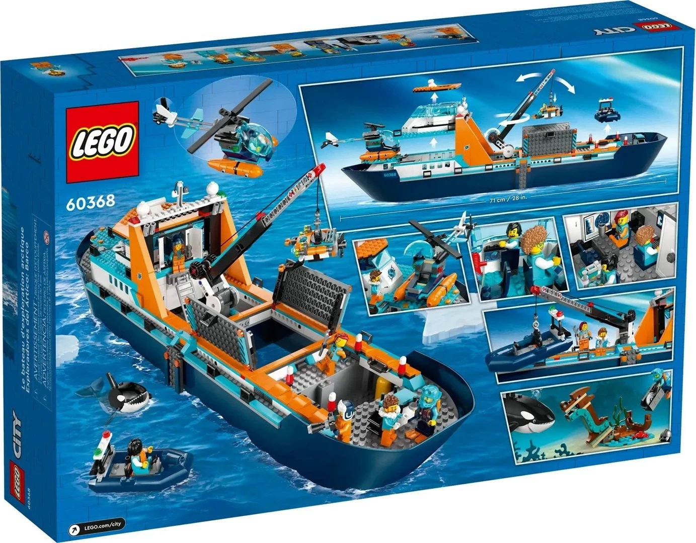 Set LEGO CITY 60368 Arctic Explorer Ship, 815 pjesë