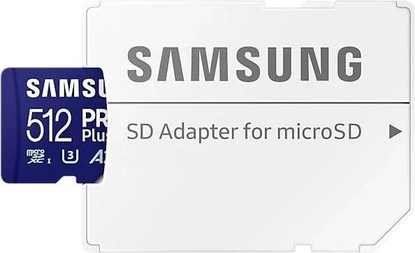 Kartë memorie Samsung Pro Plus, microSDXC, 512GB, 180MB/s