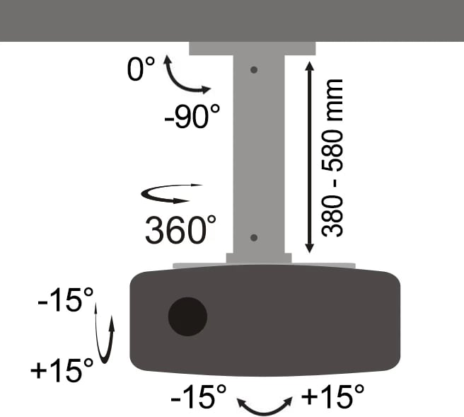 Mbajtëse për projektor SBOX, PM-18S, 13.5 kg